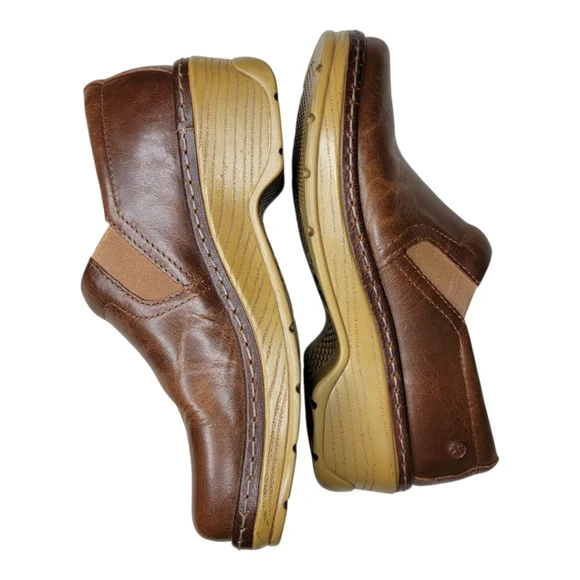 Klogs Footwear Naples Cashew Full Grain Leather Slip-Ons, size 7.5 - Picture 2 of 5